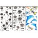 Временные татуировки в ассортименте Waterproof body tattoo stickers